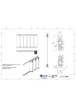Système pliant pour parois en verre | OPENTEC F80
