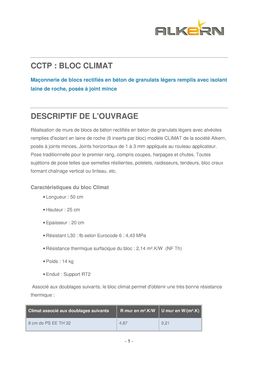 Bloc de pierre ponce avec isolant intégré | Bloc Climat