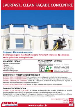 Nettoyant dégraissant concentré | EVERFAST CLEAN FAÇADE CONCENTRÉ