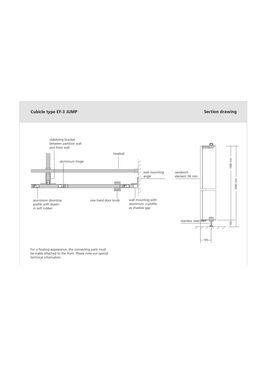 Cabines sanitaires en panneaux sandwich avec surface HPL | EF-3 JUMP