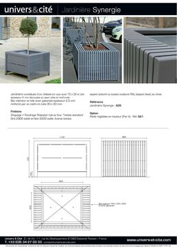 Jardinière en acier thermolaqué | Synergie