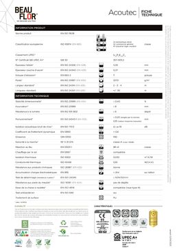 Sols vinyle en lés: Collection U2s - Gamme bâtiment 2023-2026