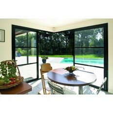 Fenêtre et porte-fenêtre aluminium coulissantes pour angle | Kasting Coulissant d'angle