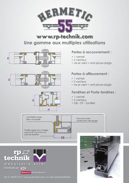 Menuiseries de grandes dimensions en acier | Hermetic 55