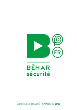 Catalogue 2023 BEHAR Sécurité