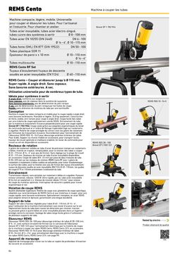 Coupe-tube électrique métaux et composites | REMS CENTO 