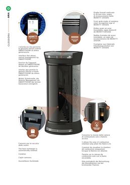Poêle à granulés avec connexion Wifi – Technologie Air | CLESSIDRA STONE 