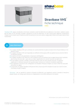 Appuis à très haute résistance | Stravibase VHS