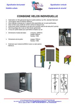 consignes vélos individuelles