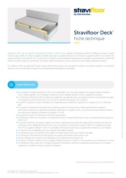 Système de dalle flottante à profil bas | Stravifloor Deck