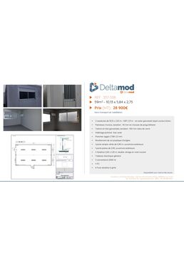 Modulaire d'occasion 337-338 - 59 m² | Solfab