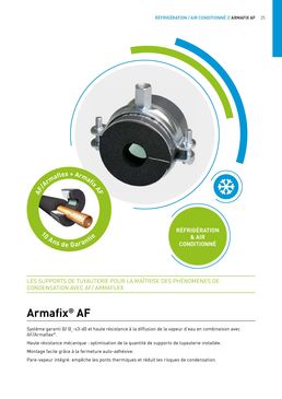 Supports de tuyauterie pour la maîtrise de la condensation | ArmaFix AF