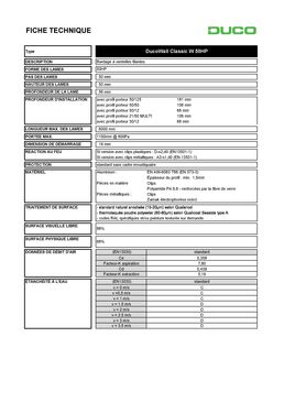  Bardages à ventelles filantes : DucoWall Classic W 50HP