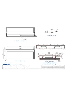 Lavabo mural inox EPURE | L-133