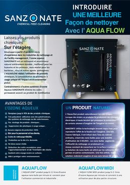 Nettoyage et désinfection a l'eau ozonée | SANZONATE AQUAFLOW