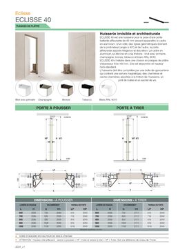 ECLISSE 40 | Bloc-porte invisible et architecturale