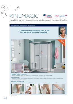 Espace douche sécurisé et accessible | Kinemagic Sérénité+