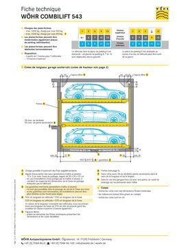 Système semi-automatique de stationnement pour automobiles | COMBILIFT 543