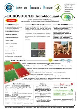 Dalles amortissantes emboîtables en granulats de caoutchouc | Eurosouple Autobloquant