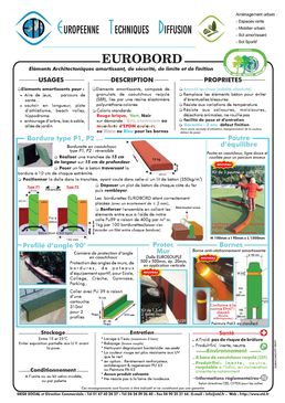 Bordure amortissante pour aires de jeux ou aménagements urbains | Eurobord