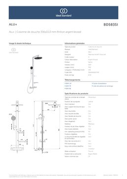 Colonne douche thermostatique en aluminium recyclé à 84 % | Alu+