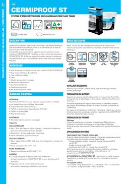 Système d’étanchéité liquide (SEL) | Cermiproof st