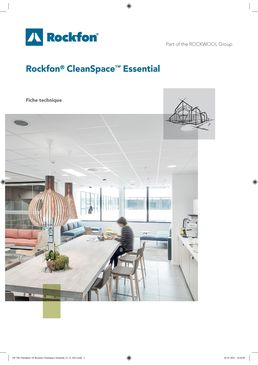 Plafond acoustique en laine de roche résistant à l’humidité | Rockfon CleanSpace Essential