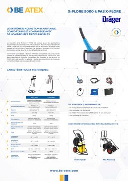 Appareil respiratoire à adduction d'air | X-PLORE 9000 & PAS X-PLORE