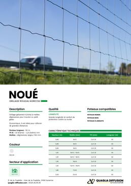 Grillage rouleau agricole galvanisé | Noué