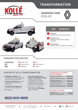 Kangoo et express van pick up | KOLLÉ