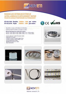 Ruban LED 220V Double 1300lm/mètre | ETI-SL5180