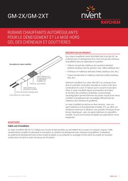 Câble autorégulant pour mise hors gel des chéneaux et tuyaux de descente | GM-2X / GM-2XT