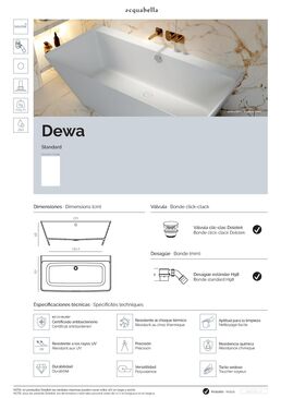 Baignoire semi-îlot | DEWA