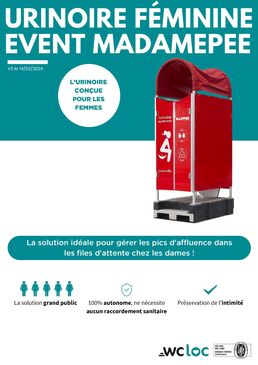 WC pour femme : 'urinoire féminine' event | MADAMEPEE 