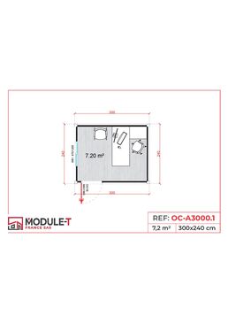 Conteneur bureau | Module T