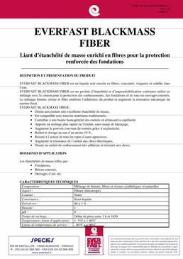 Liant d'étanchéité de masse pour les fondations | EVERFAST BLACKMASS FIBER