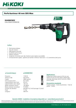 Perfo-Burineur 40 mm SDS+ 1100 W -  8,5 J - 7,1 Kg | DH40MCWSZ