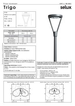 Luminaire LED décoratif et urbain | Trigo