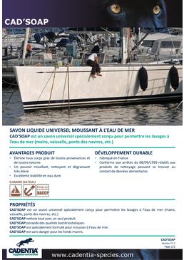 Savon liquide universel moussant à l’eau de mer | CADENTIA CAD’SOAP