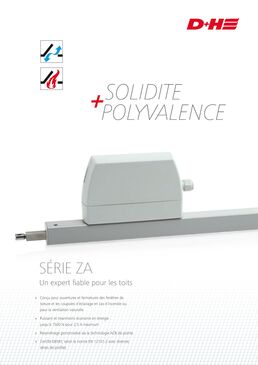 Moteur à crémaillère pour le désenfumage et la ventilation naturelle en toiture et façade | Série ZA