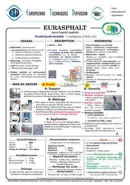 Enrobé liquide à froid noir ou coloré | Eurasphalt