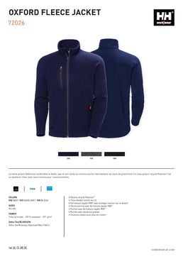 Veste polaire à coutures plates | OXFORD FLEECE JACKET