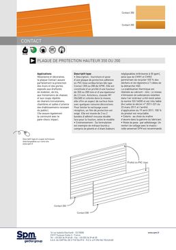 Plaques de protection murale de 2 ou 3,5 m de hauteur classé M1 Bs2d0 | CONTACT