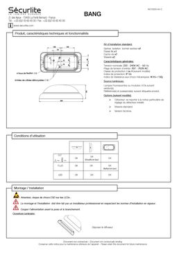 Luminaires LED contre l'hypervandalisme | Bang