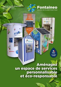 Fontaine à eau intérieure mobile en Inox316L et matériaux recyclés et recyclables | Sourceo +