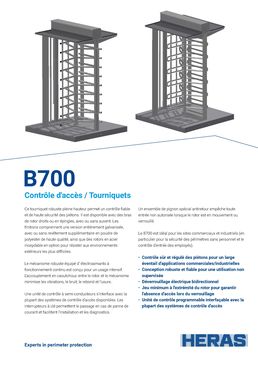 Tourniquet pour contrôle d'accès | B700