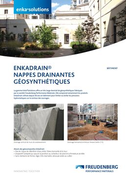 Géocomposite de drainage sous dallage & coffrage perdu | ENKADRAIN CKL10B & CK20