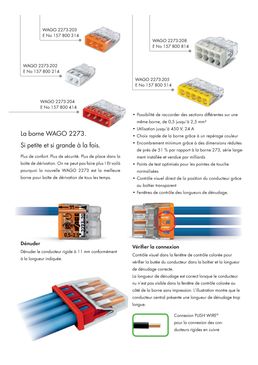 Bornes de raccordement compactes sécurisées | Wago 2273