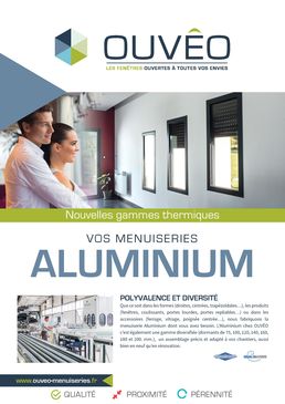 Fenêtre isolante en aluminium à ouvrant caché ou visible  | Alwin7