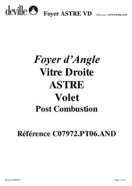 Foyer bois d'angle 9 kW à post combustion intégrée | C07973.PT06.ANG